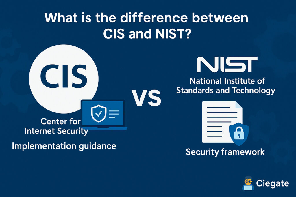 What is the difference between CIS and NIST – Security frameworks compared visually for clarity 🧑‍💻  Ciegate